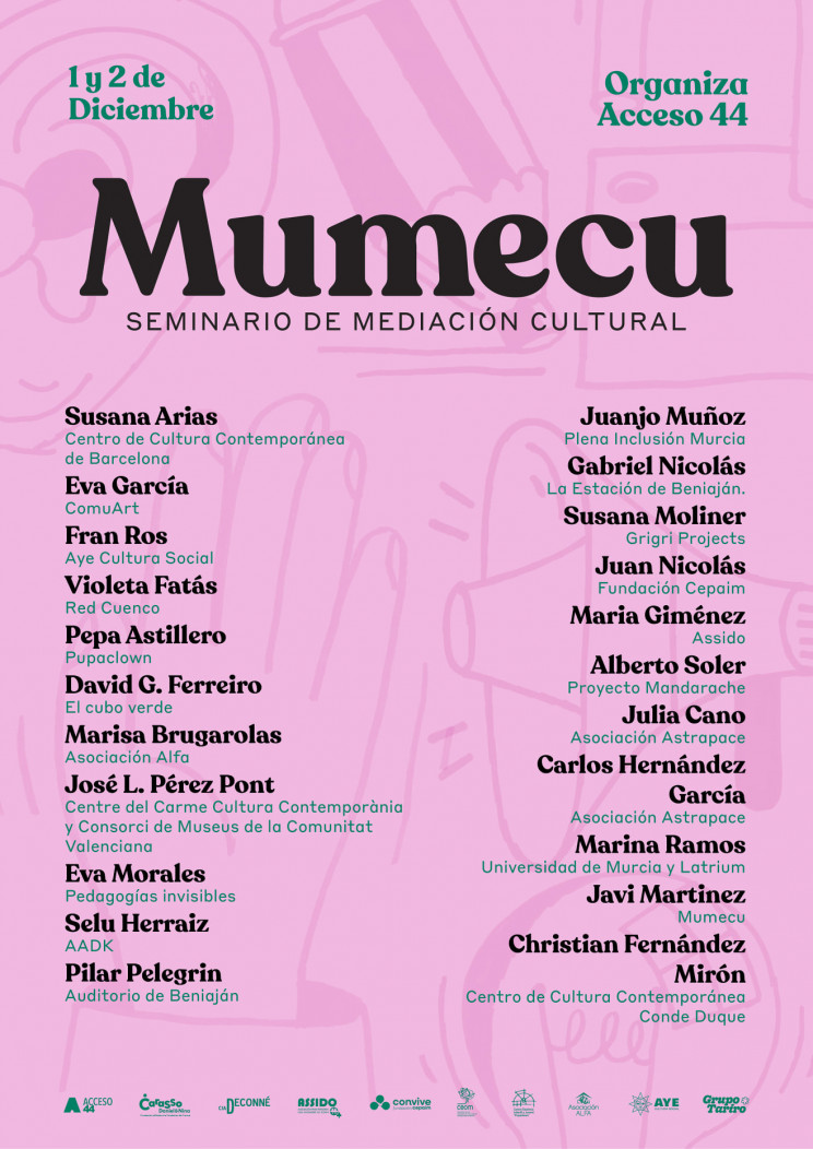 Programa del seminario MUMECU, imagen por Chiribiri y Grupo Tariro.